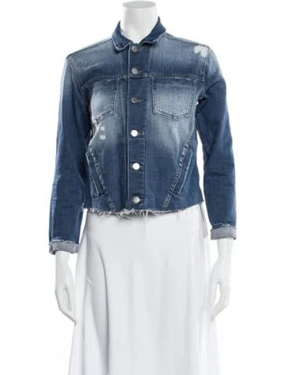 Pre-owned L'agence Denim Jacket In Blue