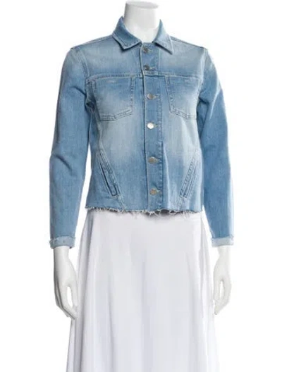 Pre-owned L'agence Denim Jacket In Blue