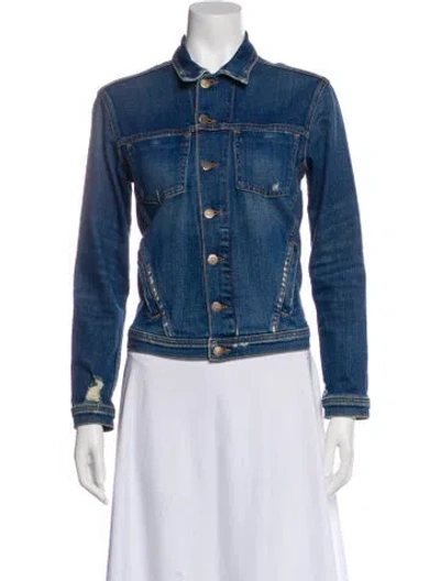 Pre-owned L'agence Denim Jacket In Blue