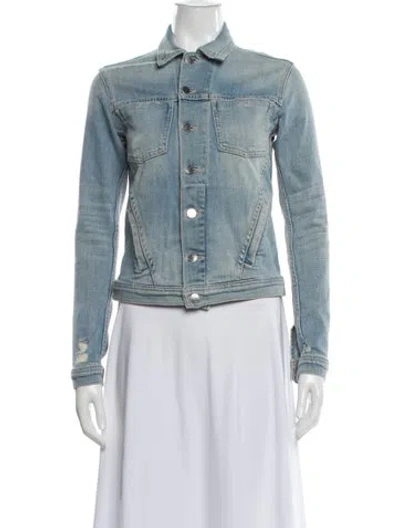Pre-owned L'agence Denim Jacket In Blue