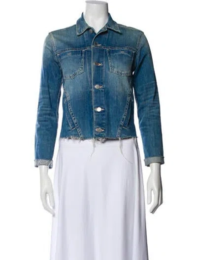 Pre-owned L'agence Denim Jacket In Blue
