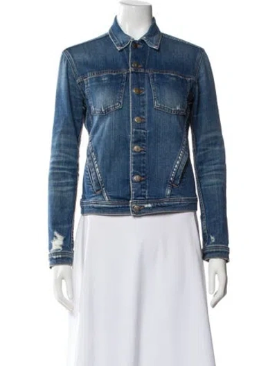 Pre-owned L'agence Denim Jacket In Blue