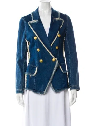 Pre-owned L'agence Denim Jacket In Blue