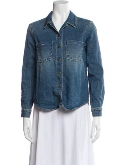 Pre-owned L'agence Denim Jacket In Blue