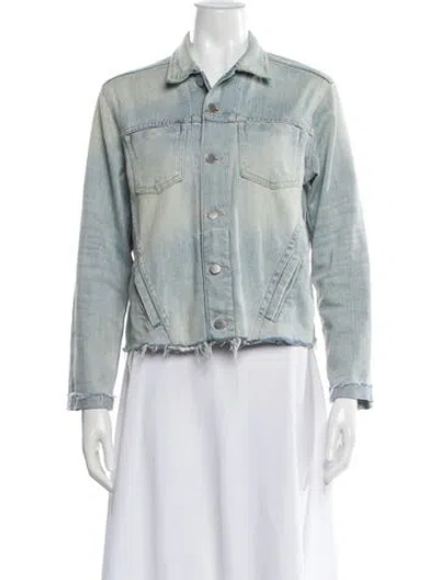 Pre-owned L'agence Denim Jacket In Blue