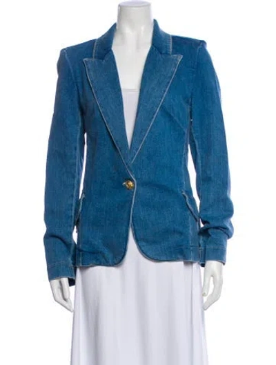 Pre-owned L'agence Denim Jacket In Blue