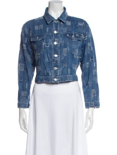Pre-owned L'agence Denim Jacket In Blue