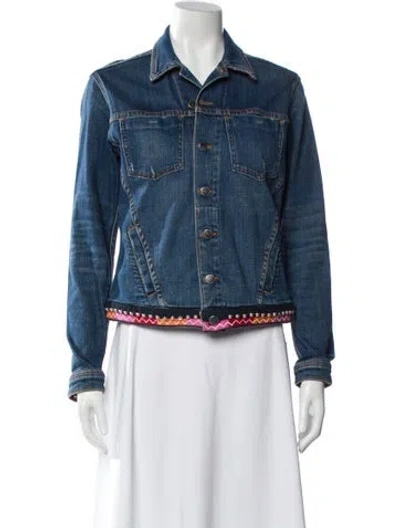 Pre-owned L'agence Denim Jacket In Blue