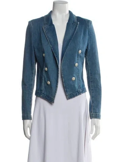Pre-owned L'agence Denim Jacket In Blue