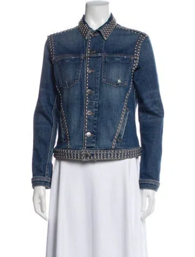 Pre-owned L'agence Denim Jacket In Blue
