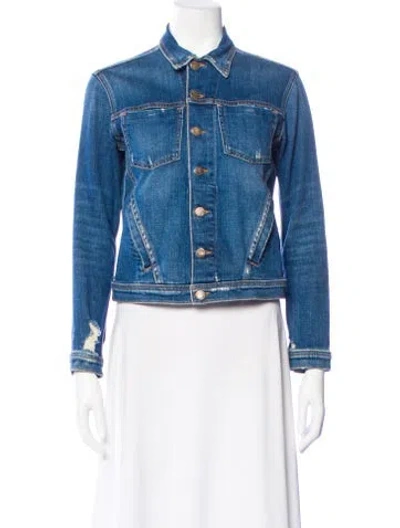 Pre-owned L'agence Denim Jacket In Blue