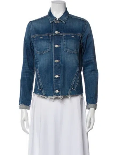 Pre-owned L'agence Denim Jacket In Blue