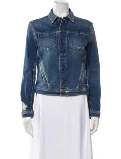 Pre-owned L'agence Denim Jacket In Blue