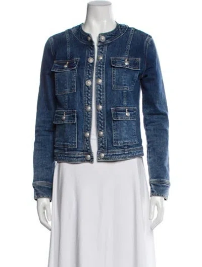 Pre-owned L'agence Denim Jacket In Blue
