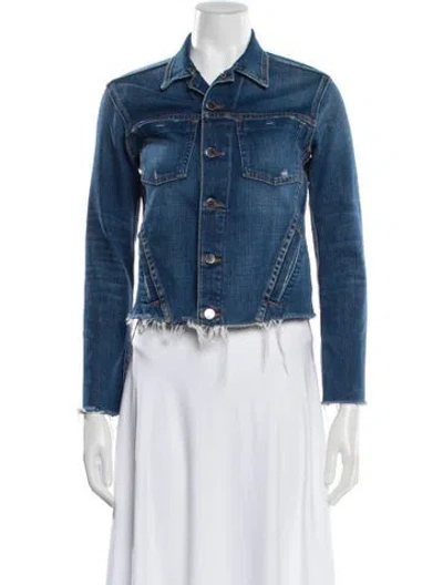 Pre-owned L'agence Denim Jacket In Blue