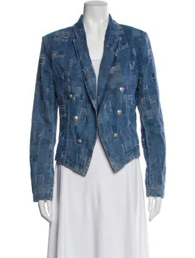 Pre-owned L'agence Denim Jacket In Blue