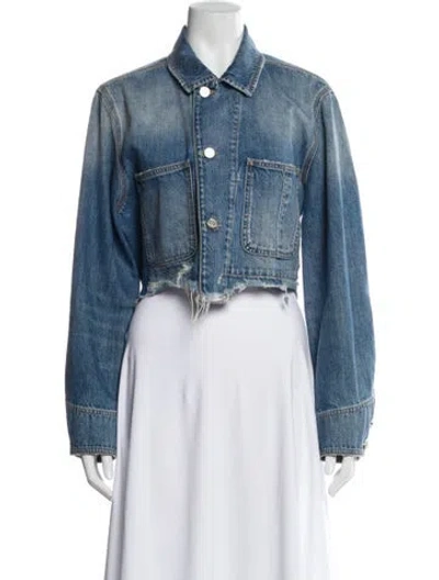 Pre-owned L'agence Denim Jacket In Blue