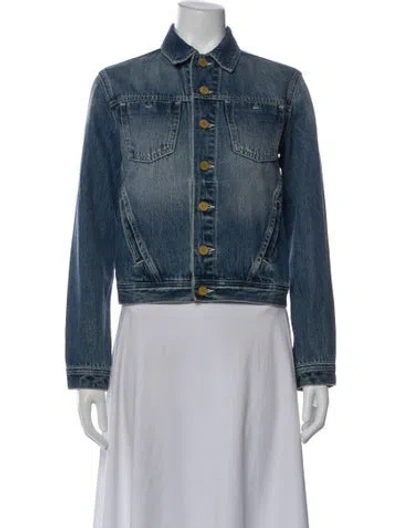 Pre-owned L'agence Denim Jacket In Blue