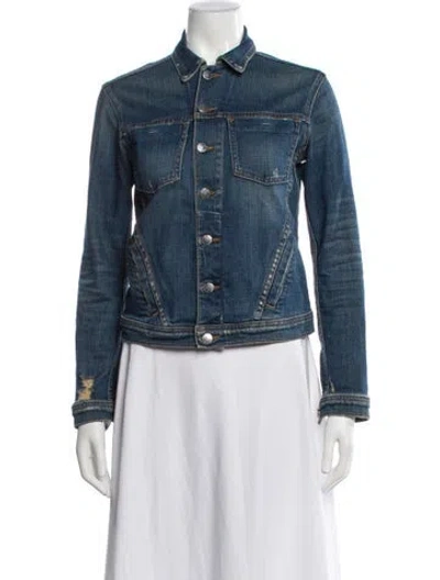 Pre-owned L'agence Denim Jacket In Blue