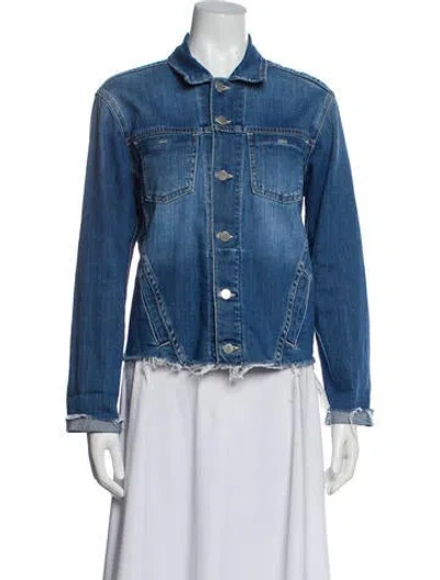 Pre-owned L'agence Denim Jacket In Blue