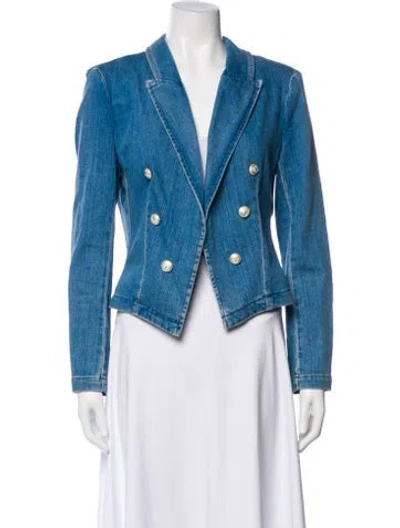 Pre-owned L'agence Denim Jacket In Blue