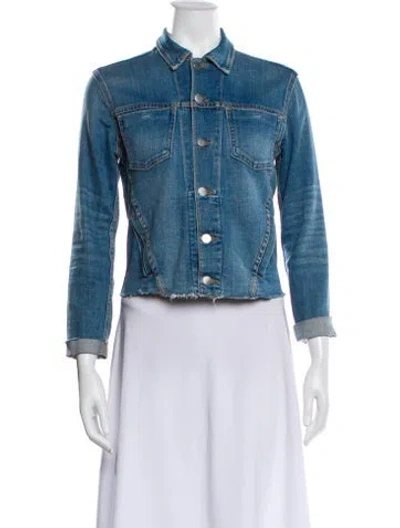 Pre-owned L'agence Denim Jacket In Blue