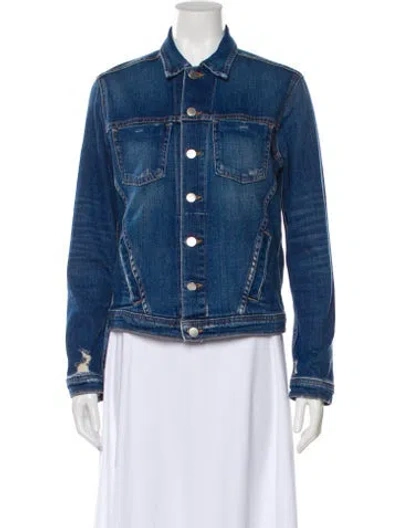 Pre-owned L'agence Denim Jacket In Blue