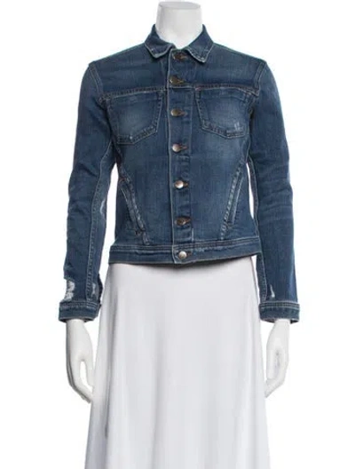 Pre-owned L'agence Denim Jacket In Blue
