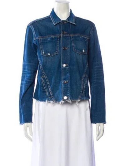Pre-owned L'agence Denim Jacket In Blue