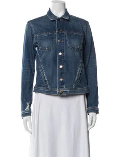 Pre-owned L'agence Denim Jacket In Blue