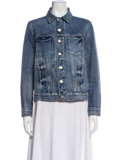 Pre-owned L'agence Denim Jacket In Blue