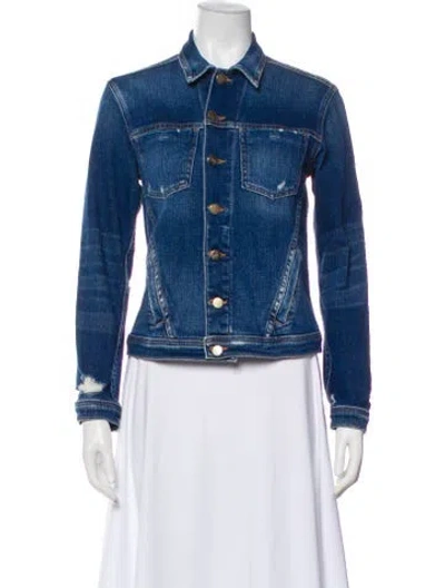 Pre-owned L'agence Denim Jacket In Blue