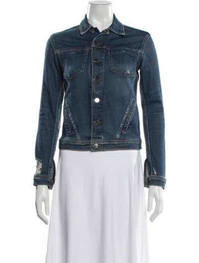 Pre-owned L'agence Denim Jacket In Blue