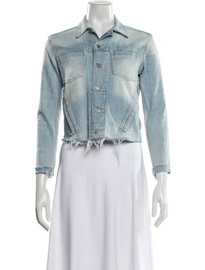 Pre-owned L'agence Denim Jacket In Blue