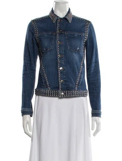 Pre-owned L'agence Denim Jacket In Blue