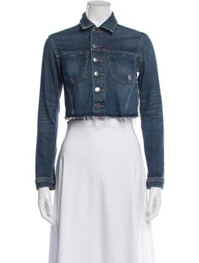 Pre-owned L'agence Denim Jacket In Blue