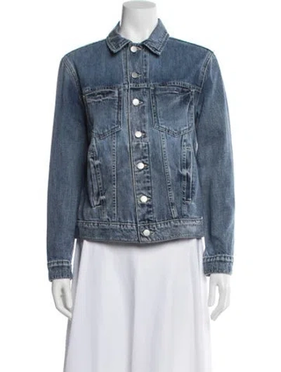 Pre-owned L'agence Denim Jacket In Blue