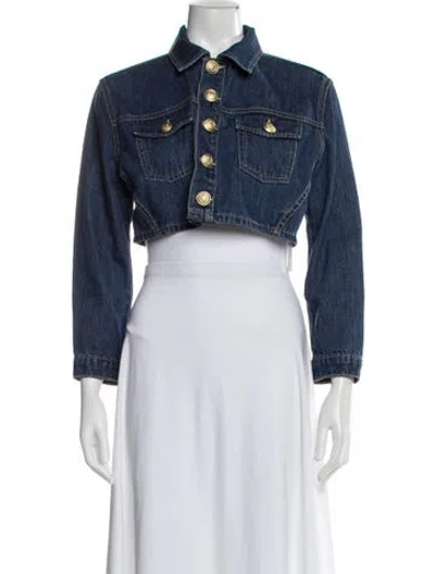 Pre-owned L'agence Denim Jacket In Blue