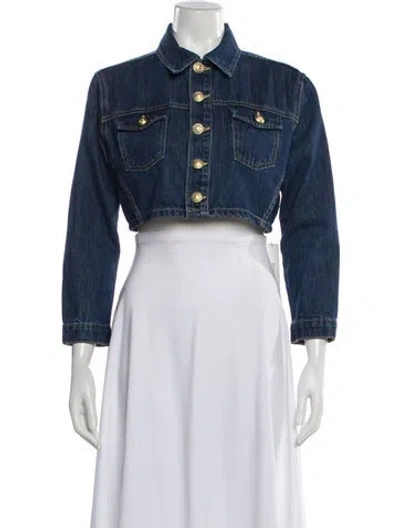 Pre-owned L'agence Denim Jacket In Blue
