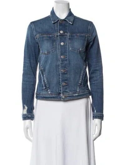 Pre-owned L'agence Denim Jacket In Blue