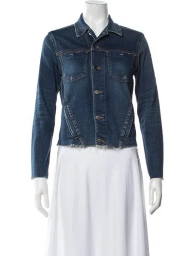 Pre-owned L'agence Denim Jacket In Blue