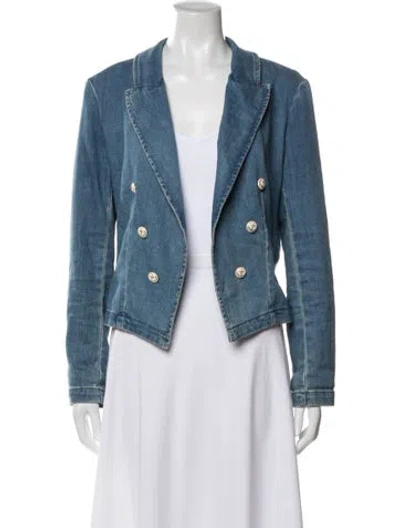 Pre-owned L'agence Denim Jacket In Blue