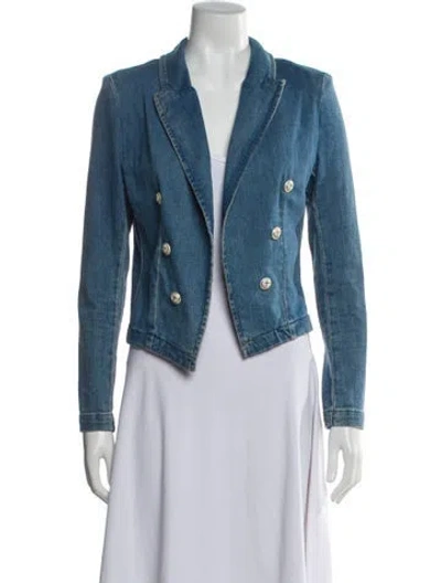 Pre-owned L'agence Denim Jacket In Blue