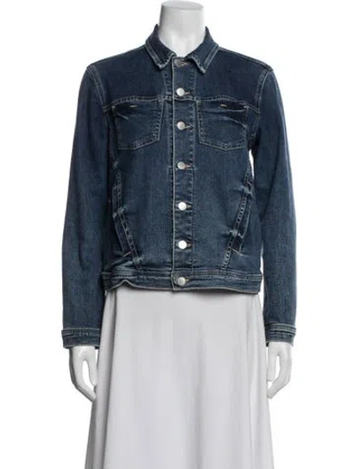 Pre-owned L'agence Denim Jacket In Blue