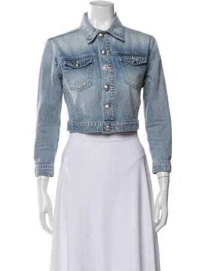 Pre-owned L'agence Denim Jacket In Blue