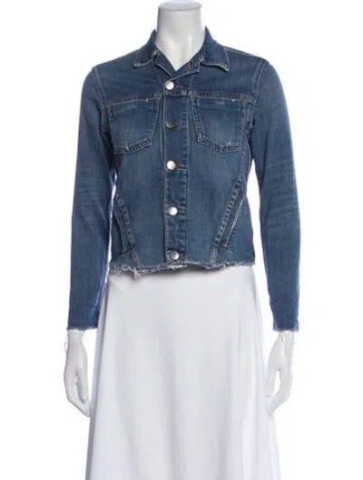 Pre-owned L'agence Denim Jacket In Blue