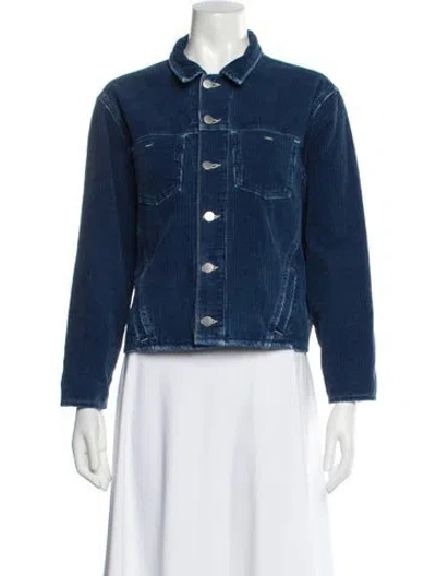 Pre-owned L'agence Denim Jacket In Blue