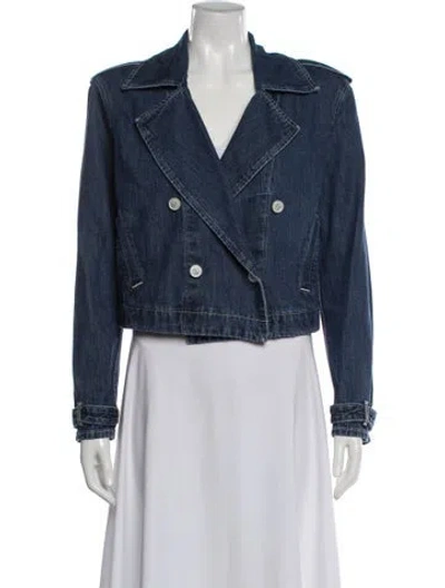 Pre-owned L'agence Denim Jacket In Blue