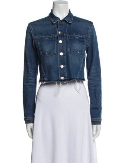 Pre-owned L'agence Denim Jacket In Blue