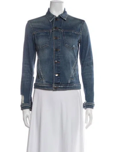 Pre-owned L'agence Denim Jacket In Blue